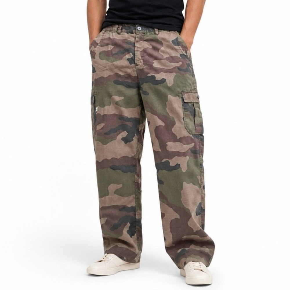 Fetti Cargo Pants Mens 38x31 Camo Woodland Military Tactical Utility Lightweight